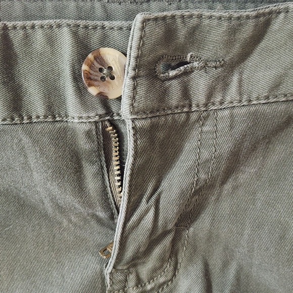 Mossimo Junior Pants 4 Solid Military Army Green Slim Skinny Fit Lowest Rise NWT - Picture 12 of 13